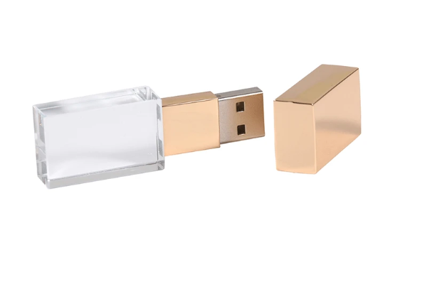 gold usb glass sticks