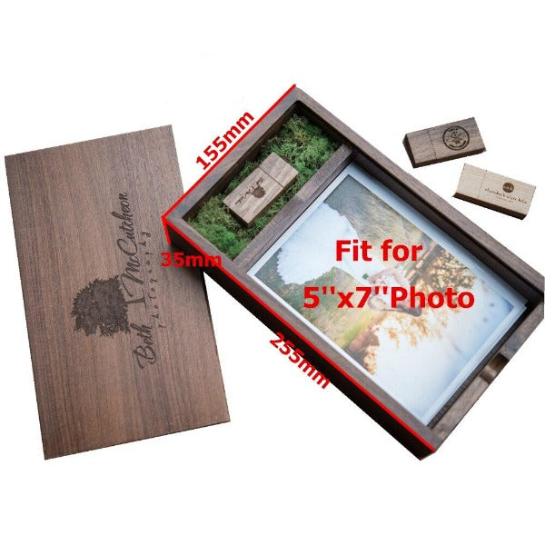 ♣Wooden photo album box (Prints 5*7 inch) ♠