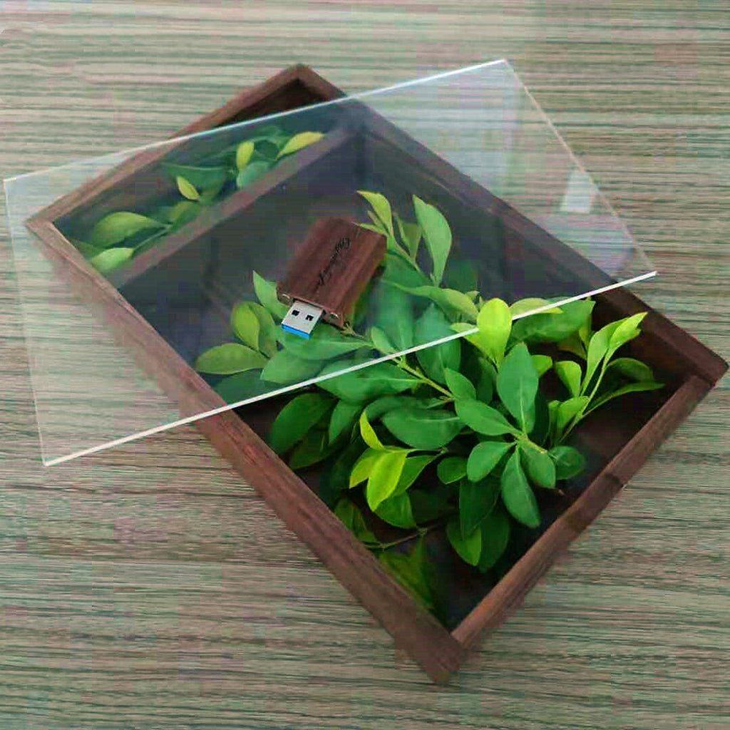 ♣ Wood Photo Box in Acrylic ♠
